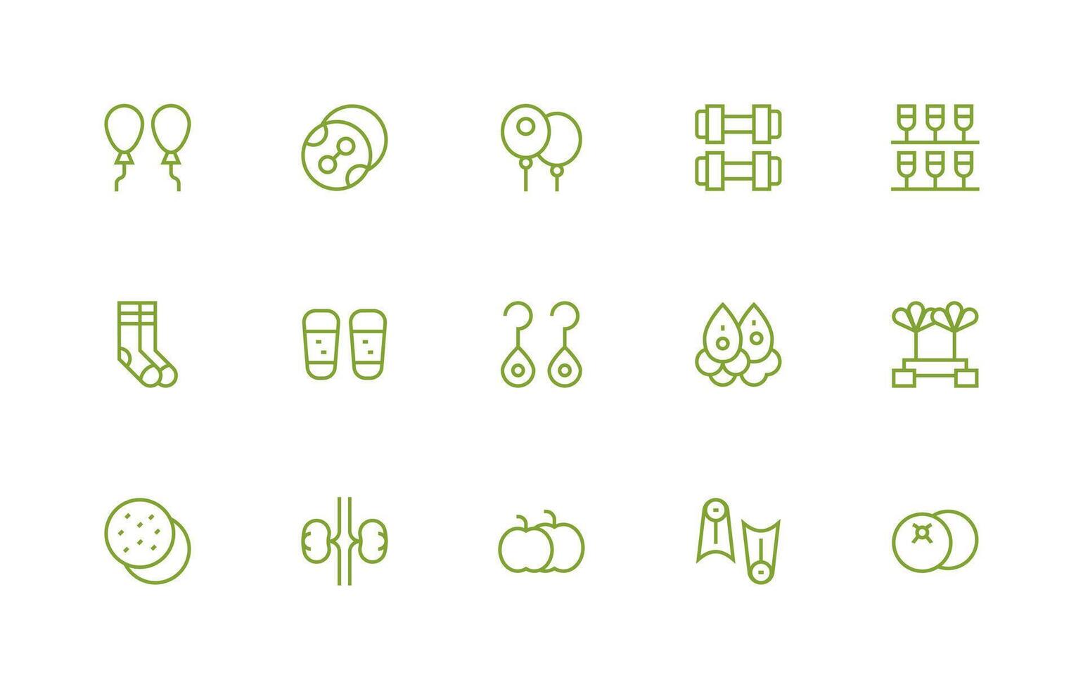 15 Regular Line Style Icons from Pair Collection Reliable Icons for All Interfaces vector
