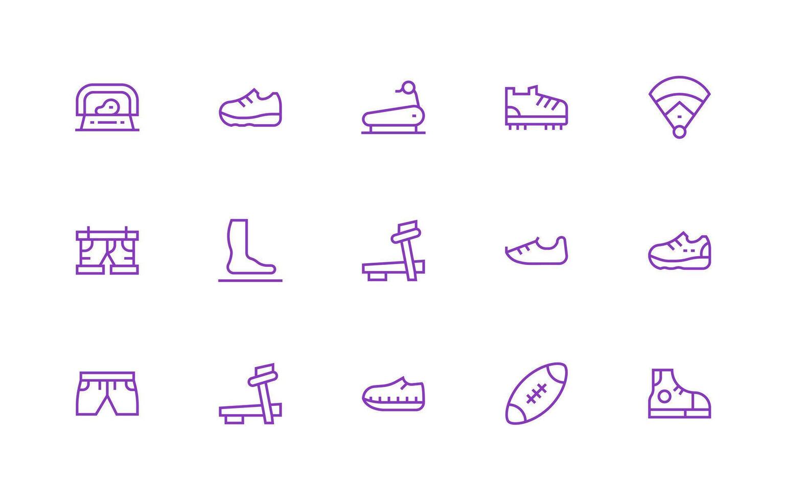 15 Regular Line Style Icons from Running Collection Pixel Perfect Icons for Modern Apps vector