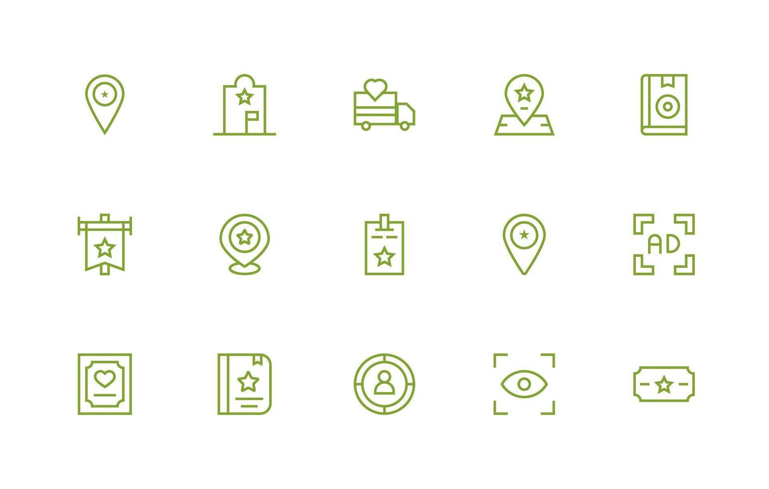 Highlighted featuring 15 Icons in Regular Line Design Digital Product Icons for Fast Delivery vector