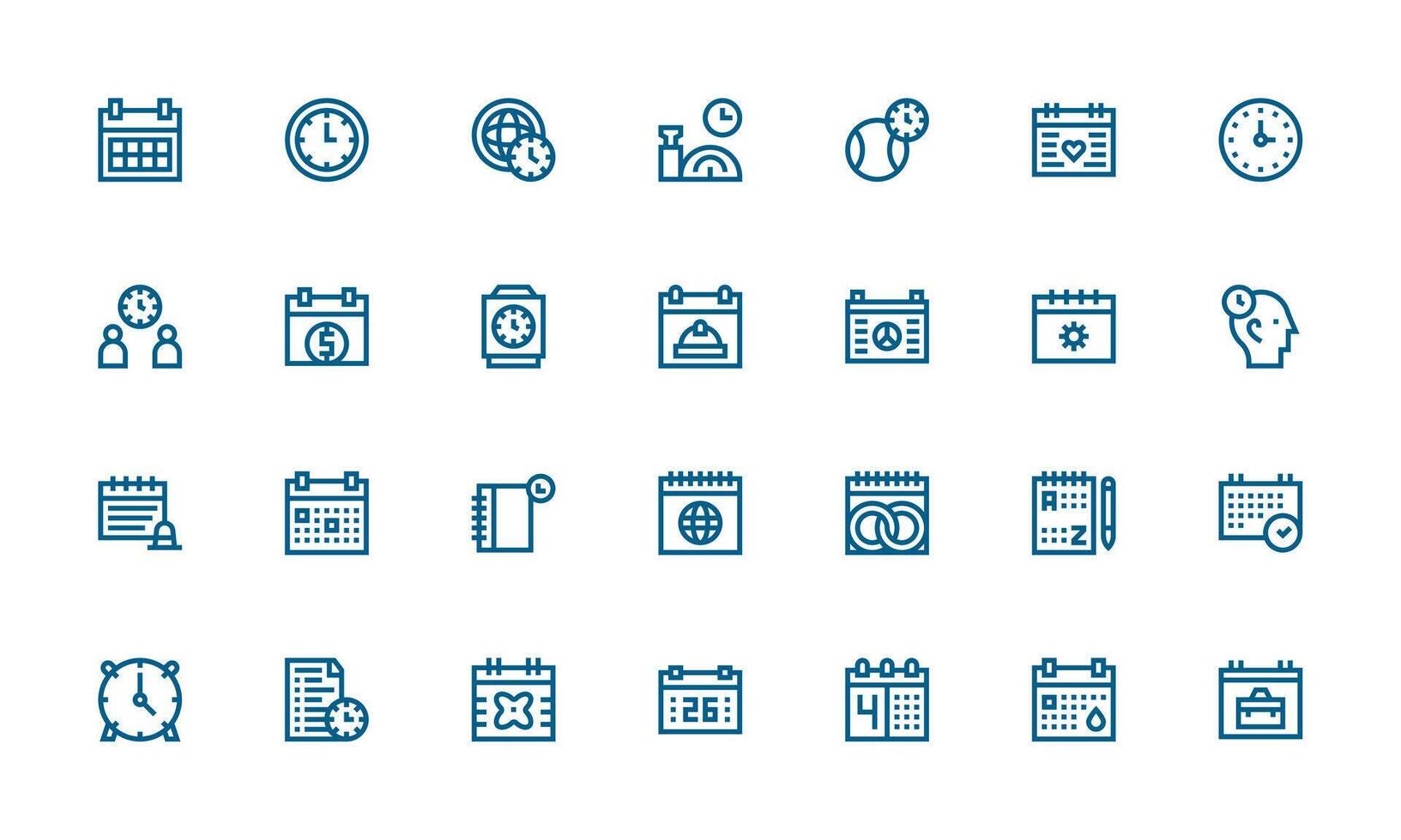 Calendar Design Icons featuring 28 in Bold Line Style Professional Icon Calendar Design Icons featuring 28 in Bold Line Style Professional Icon