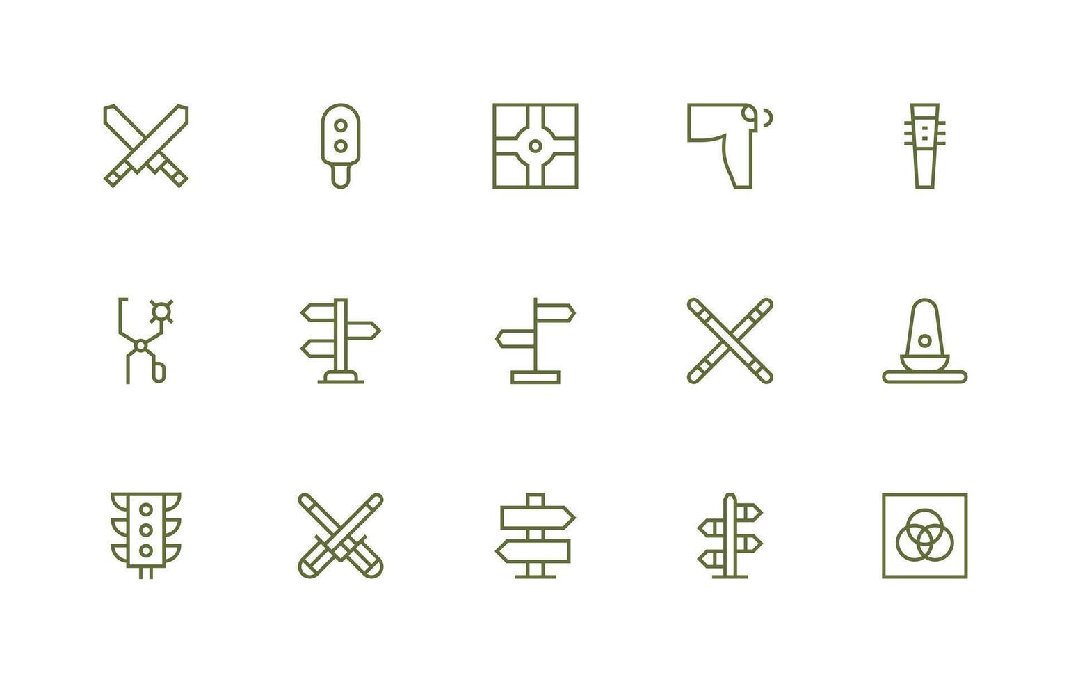 15 Regular Line Style Icons from Intersection Collection Icons Built for Visual Consistency Pack vector