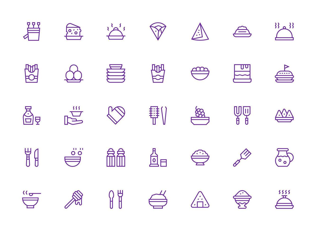 35 regular limpiar línea estilo íconos desde servicio colección de múltiples fines icono conjunto vector