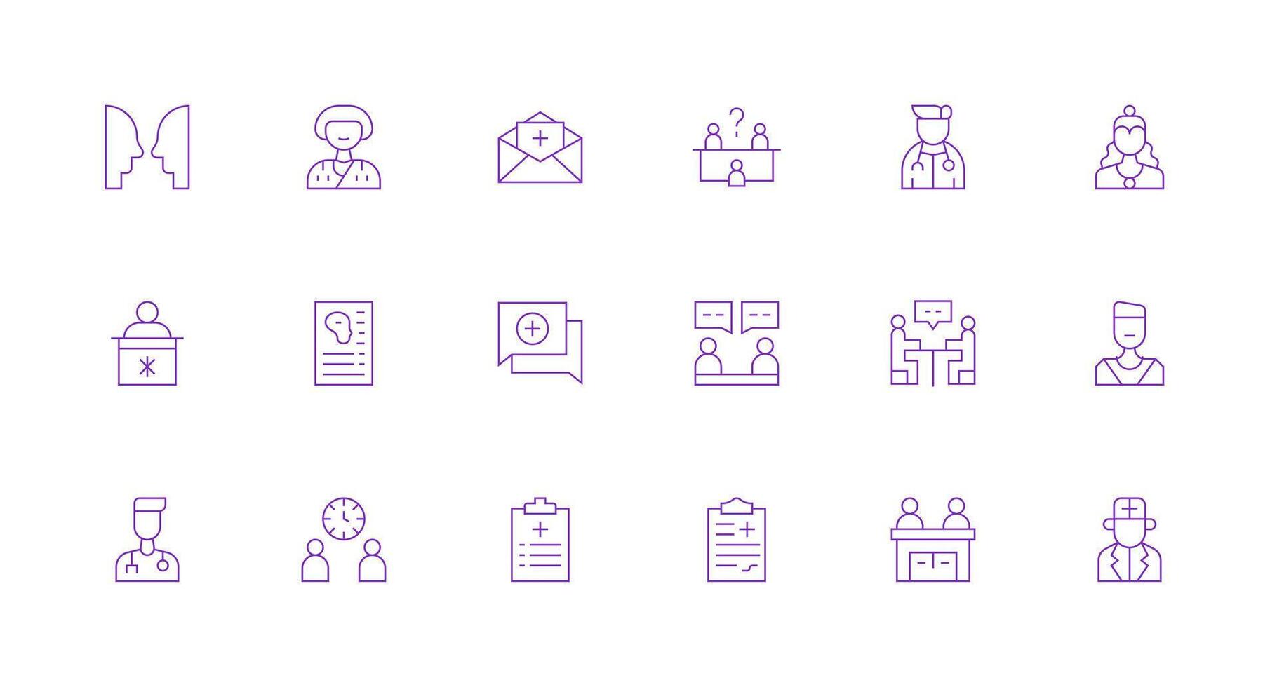 Minimal Line Icons from Consultation Set with 18 Vectors User Interface Icons for Digital Products
