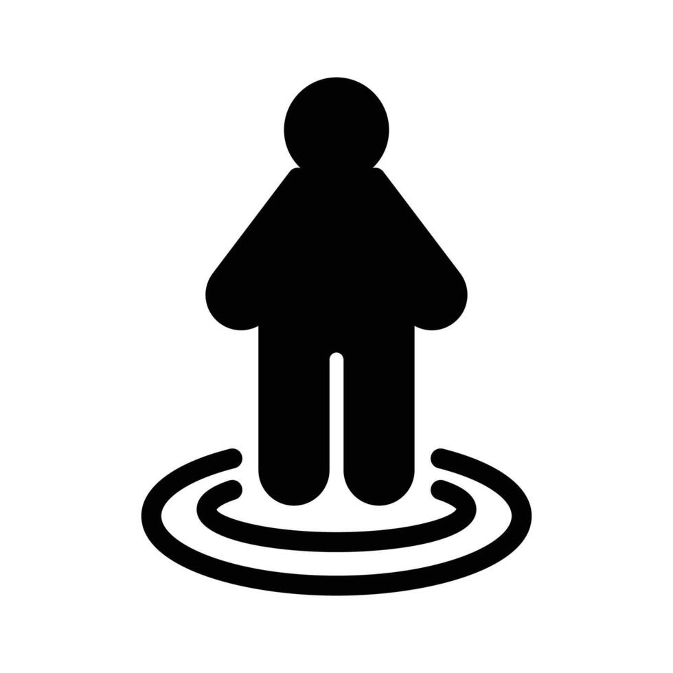 Center of attention solid icon design good for web or mobile app vector