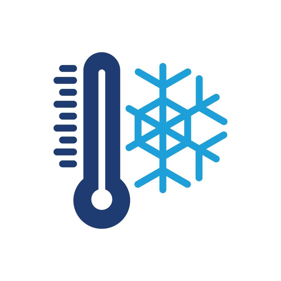 cold temperature colored icon design good for web or mobile app vector