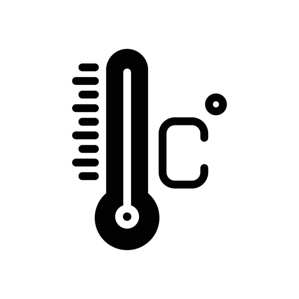 celsius temperature solid icon design good for web or mobile app vector
