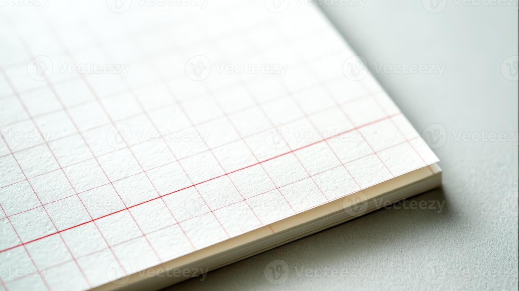 Close-up of a Grid Paper Notebook, Ideal for Education, Engineering, or Creative Design Projects photo