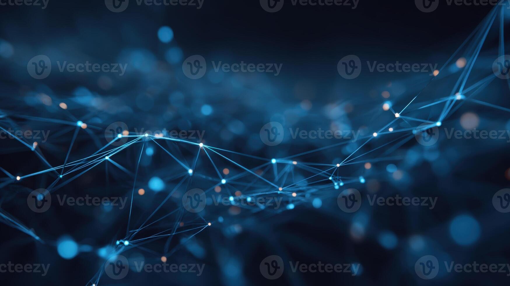 Abstract Network Connection Background Data Visualization, Digital Technology, Communication, and Future Innovation photo