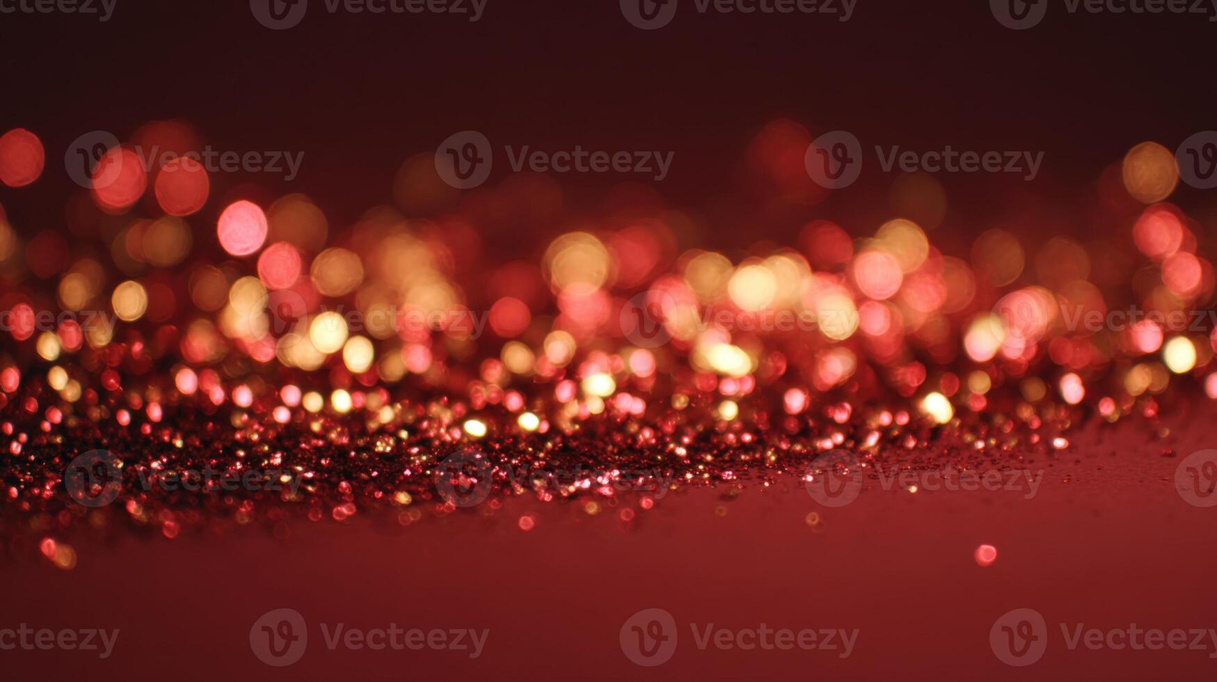 elegante rojo Brillantina bokeh antecedentes para festivo celebraciones y fiesta diseños, calentar y lujoso foto
