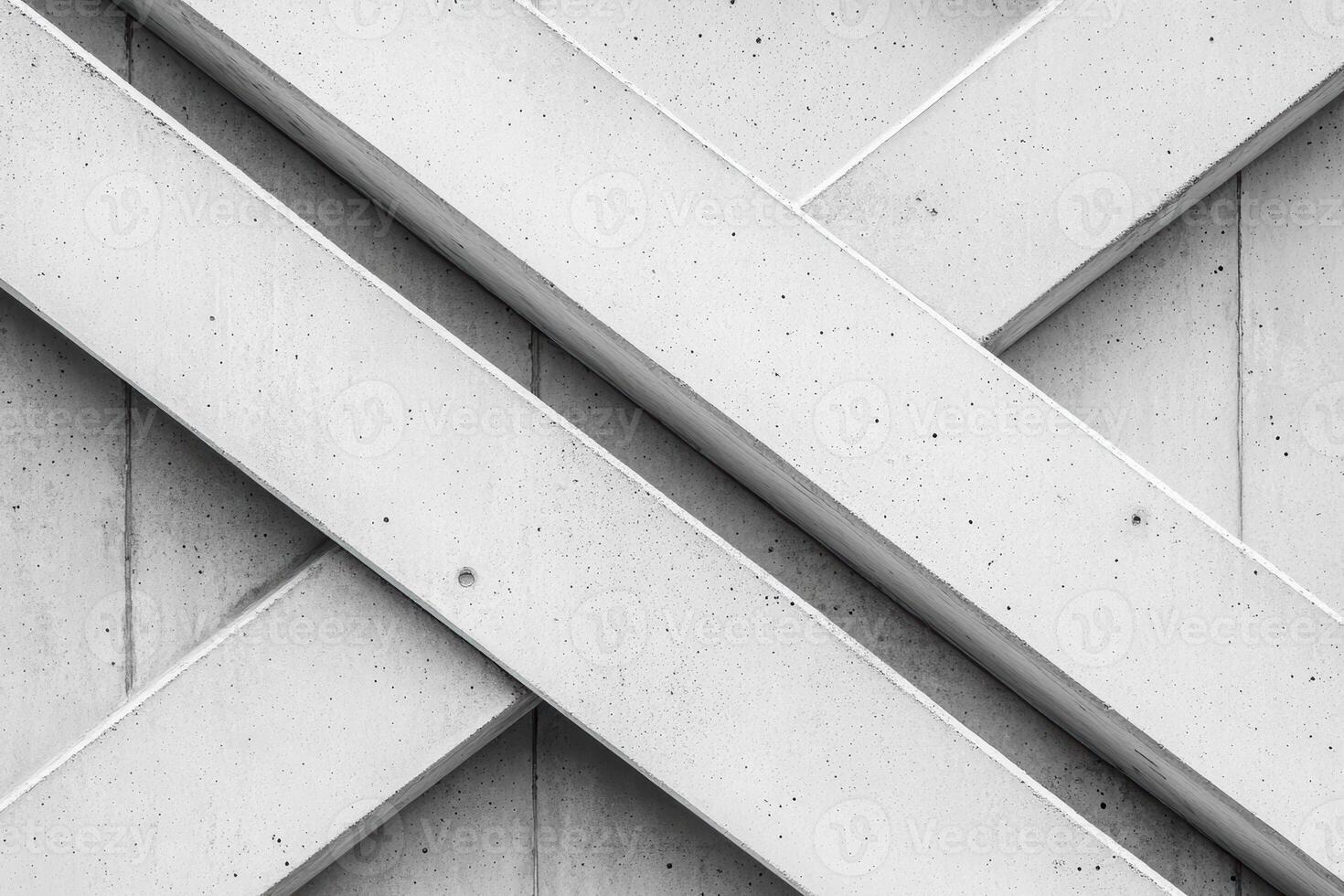 Concrete diagonal patterns create modern architectural design elements photo