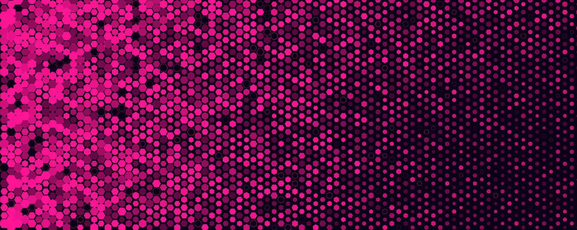 Abstract hexagon honeycomb grid background cyber tech. Digital pattern for AI banner, dark geometric surface, futuristic backdrop, molecule mesh, halftone tile texture, conference design. BG vector