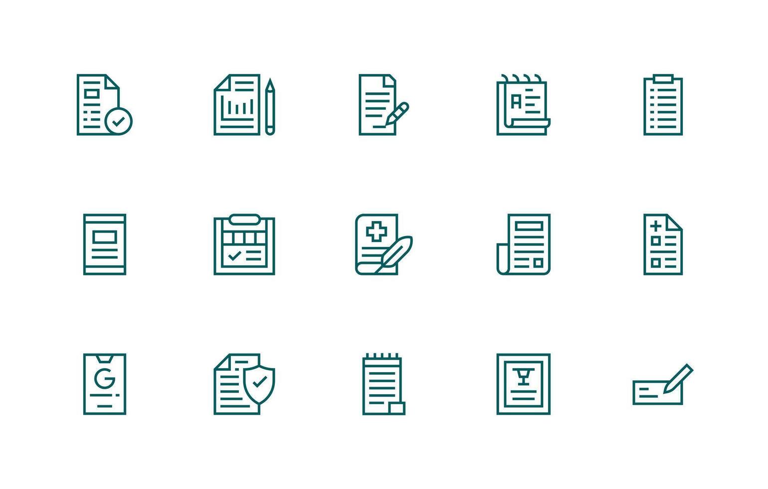 15 Regular Line Vectors for Form Theme Simplified Icon Pack for Visual Tools