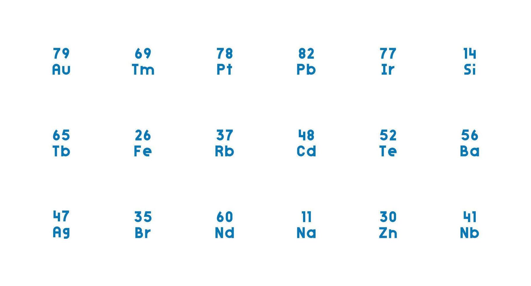 Atomic Number Design Icons featuring 18 in Strong Stroke Line Style Lightweight Icon Series for Fast Prototypes vector