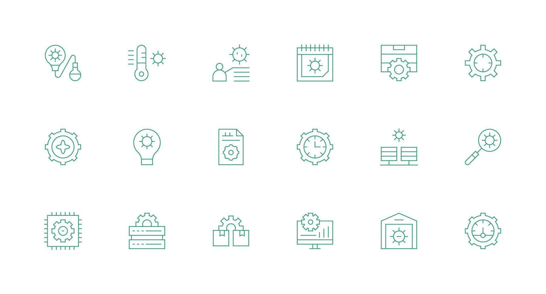 Minimal Line Icons from Optimization Set with 18 Vectors Neutral Style Icons for Any Project