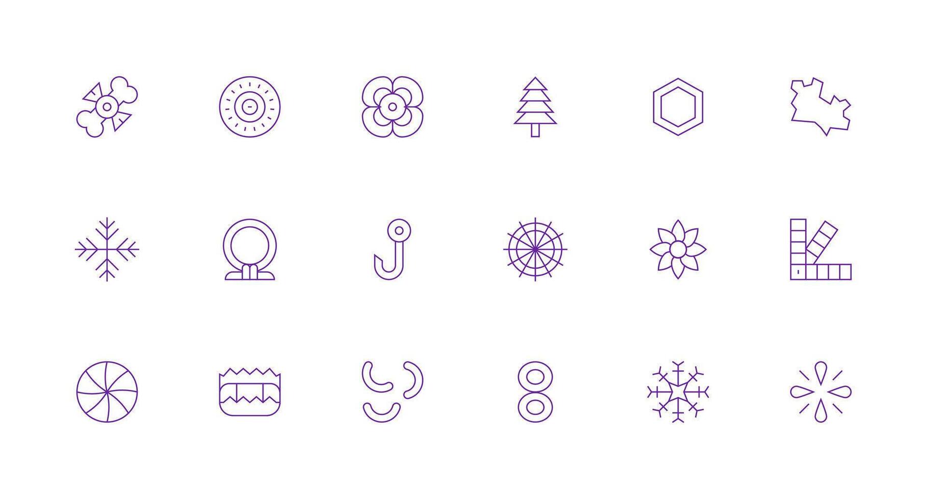 gráfico elemento conjunto con 18 mínimo línea íconos listo para la interfaz de usuario icono colección vector