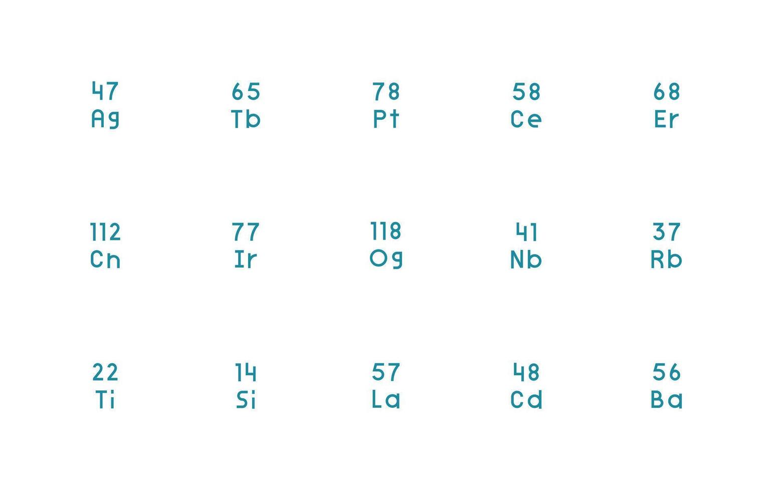 15 Regular Line Icons for Element Symbol Graphics All Device Compatible Icon Set vector