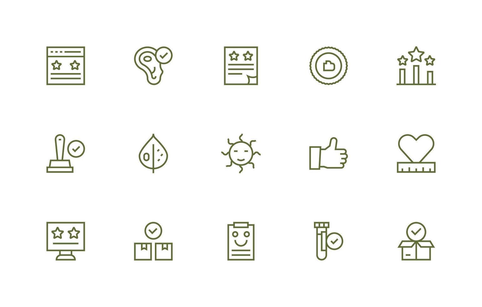 15 Icons for Good in Regular Line Format Clean Icon Pack vector