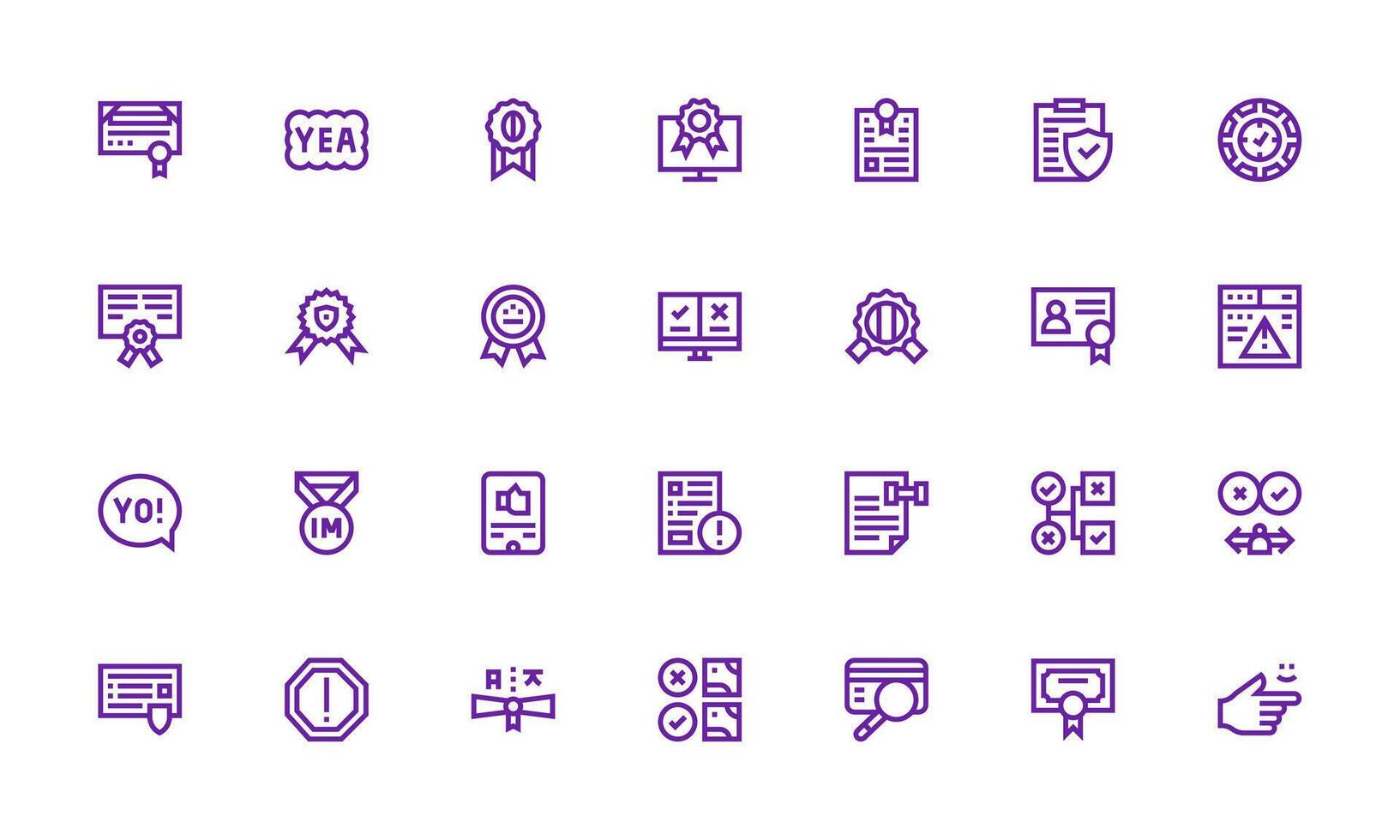 28 Bold Line Vectors for Validation Theme Core Icon Collection for Daily Tasks