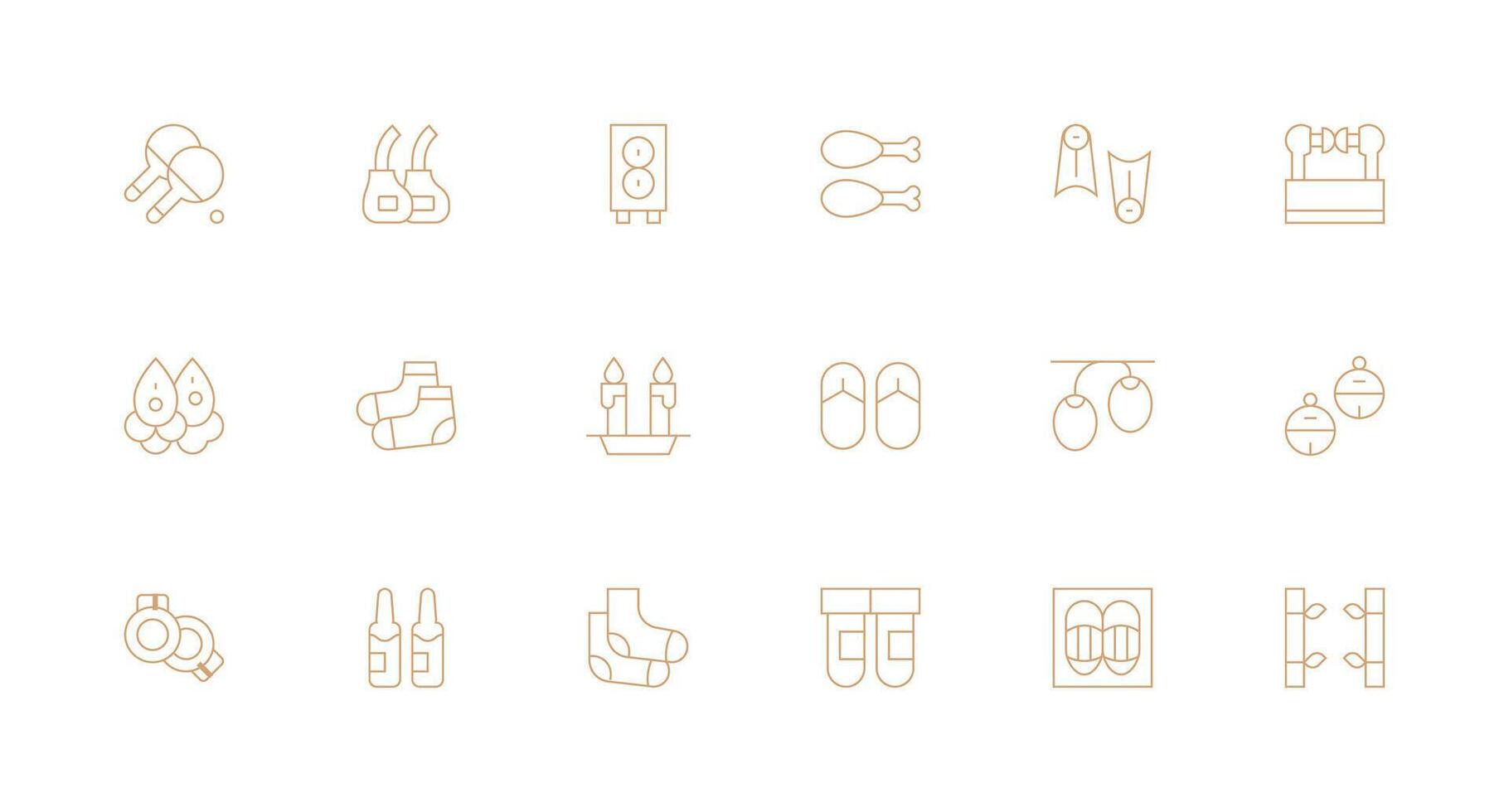 Pair Design Icons featuring 18 in Minimal Line Style Icon Pack for Various Themes vector