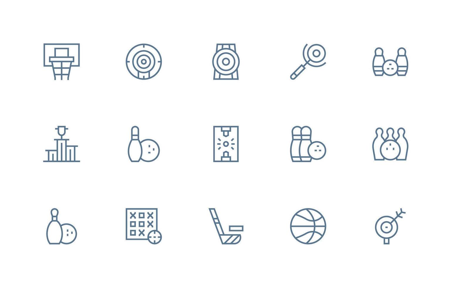 Scoring featuring 15 Icons in Regular Line Design High-Resolution Icons for Any Platform vector