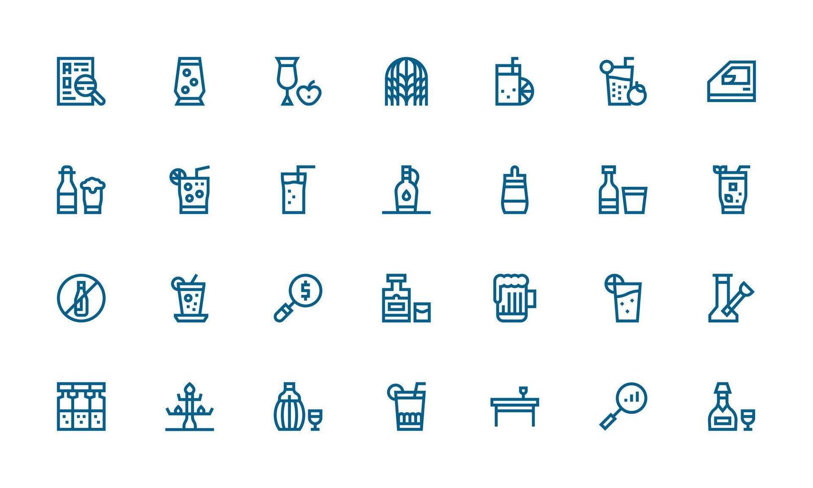 28 Bold Line Style Icons from Glass Collection Simple Icons for Interface and Wireframes vector