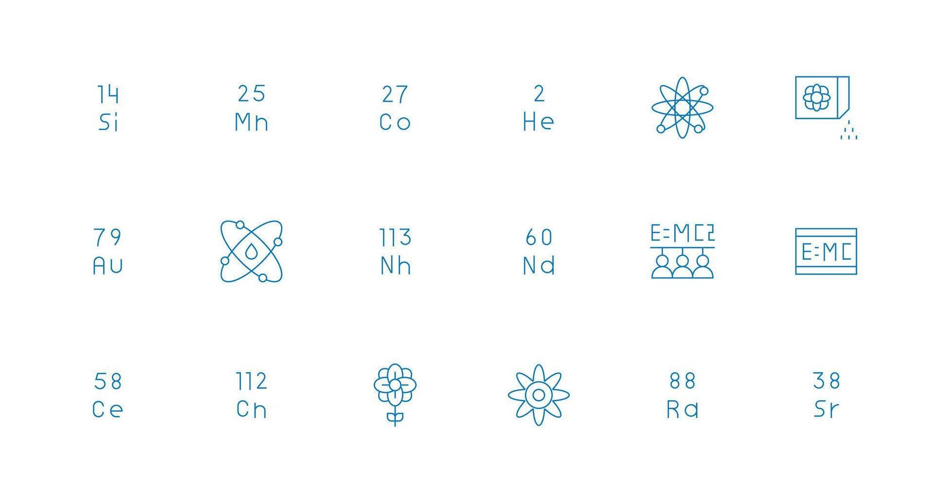18 Minimal Line Vectors for Atomic Theme Theme-Based Icon Pack