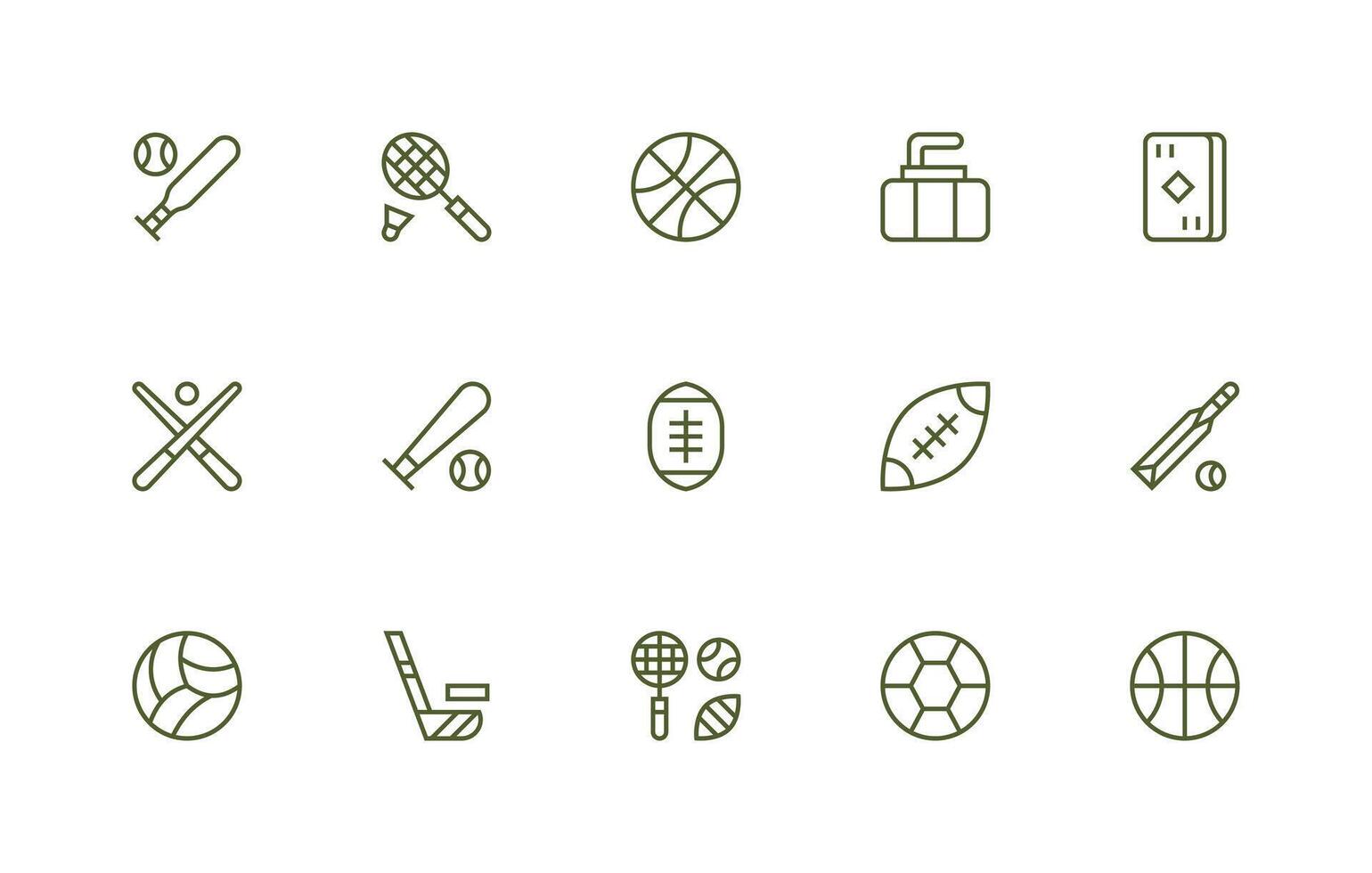 Regular Line Icons from Game Icon Set with 15 Vectors Creative Icon Set