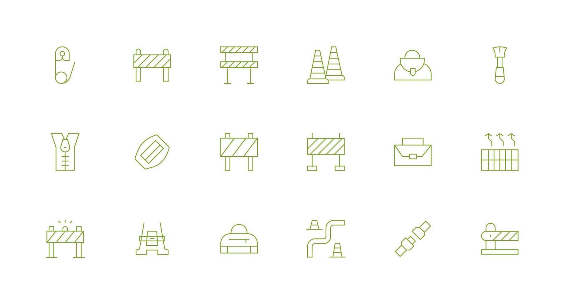 Minimal Line Icons from Closure Set with 18 Vectors Pixel Perfect Icons for Modern Apps