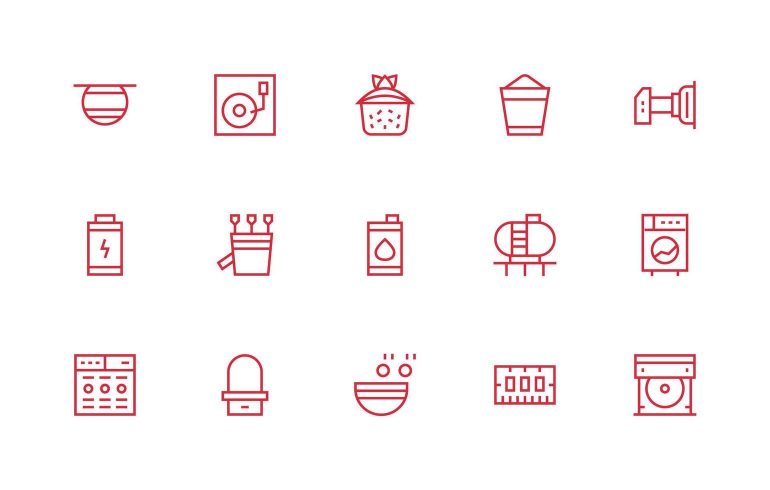 15 Regular Line Vectors for Capacity Theme Scalable Icons for All Themes