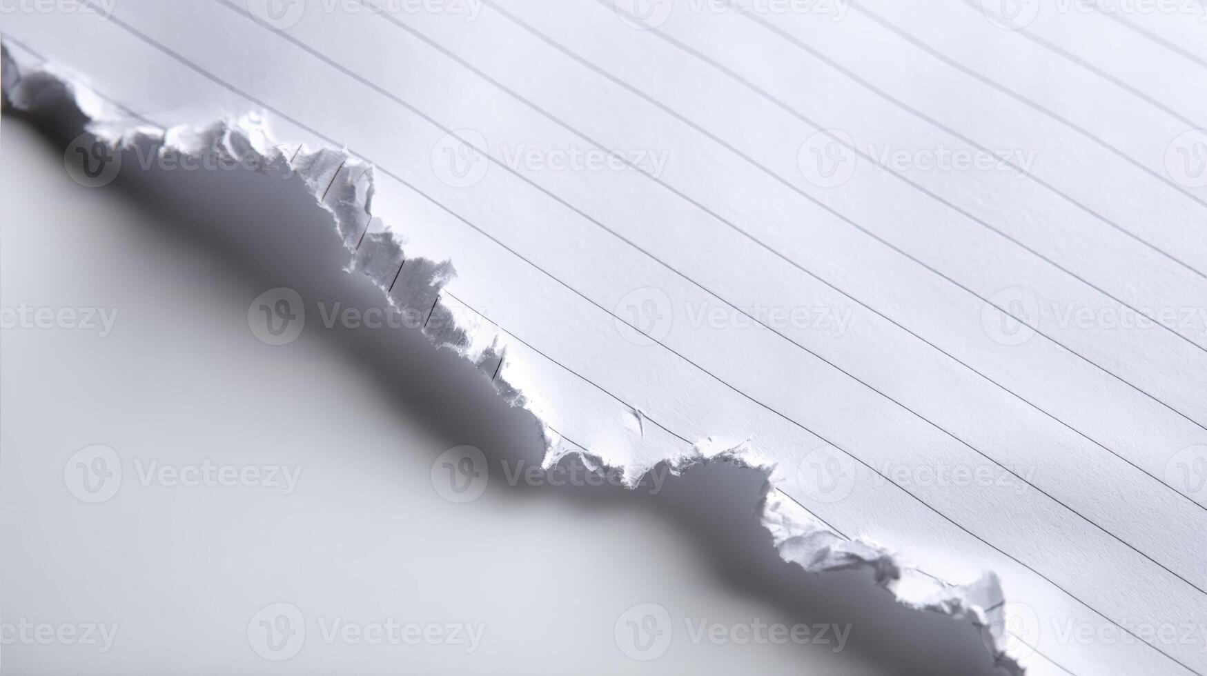 Torn Lined Paper Texture Background with Fragmented Edge Detail for Creative Projects and Designs photo