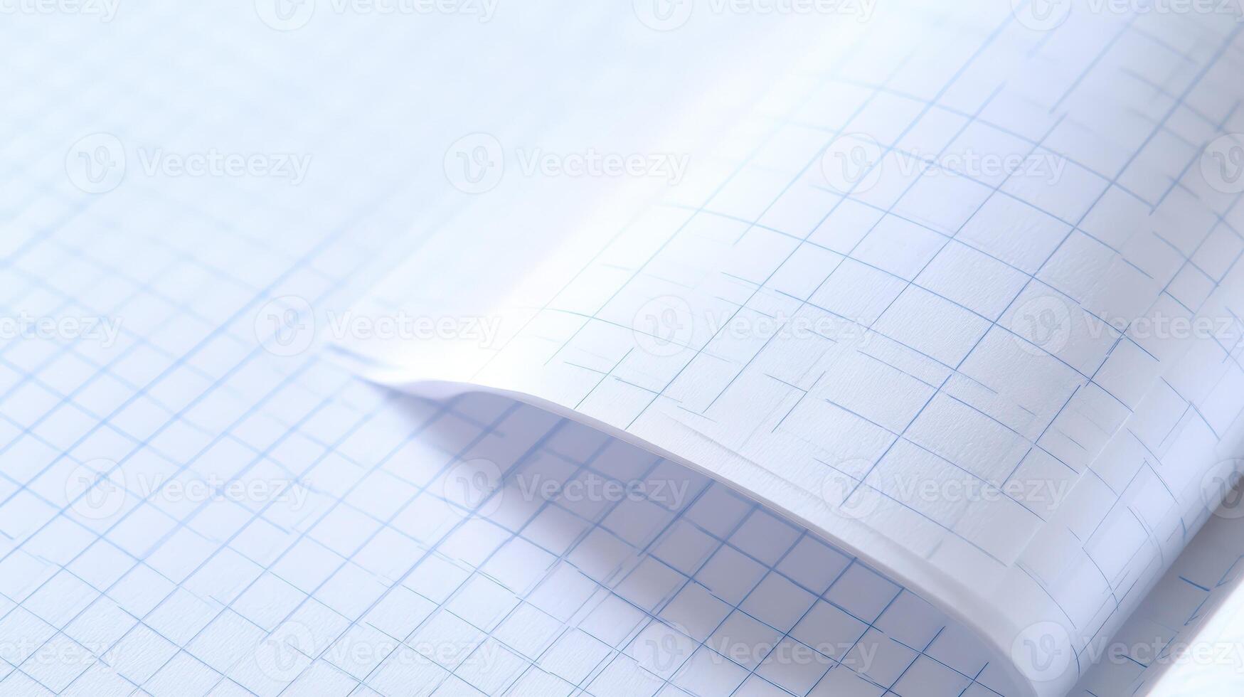 Open Graph Paper Notebook Showing Grid Lines, Ideal For Designs, Mathematics, Engineering And Education photo