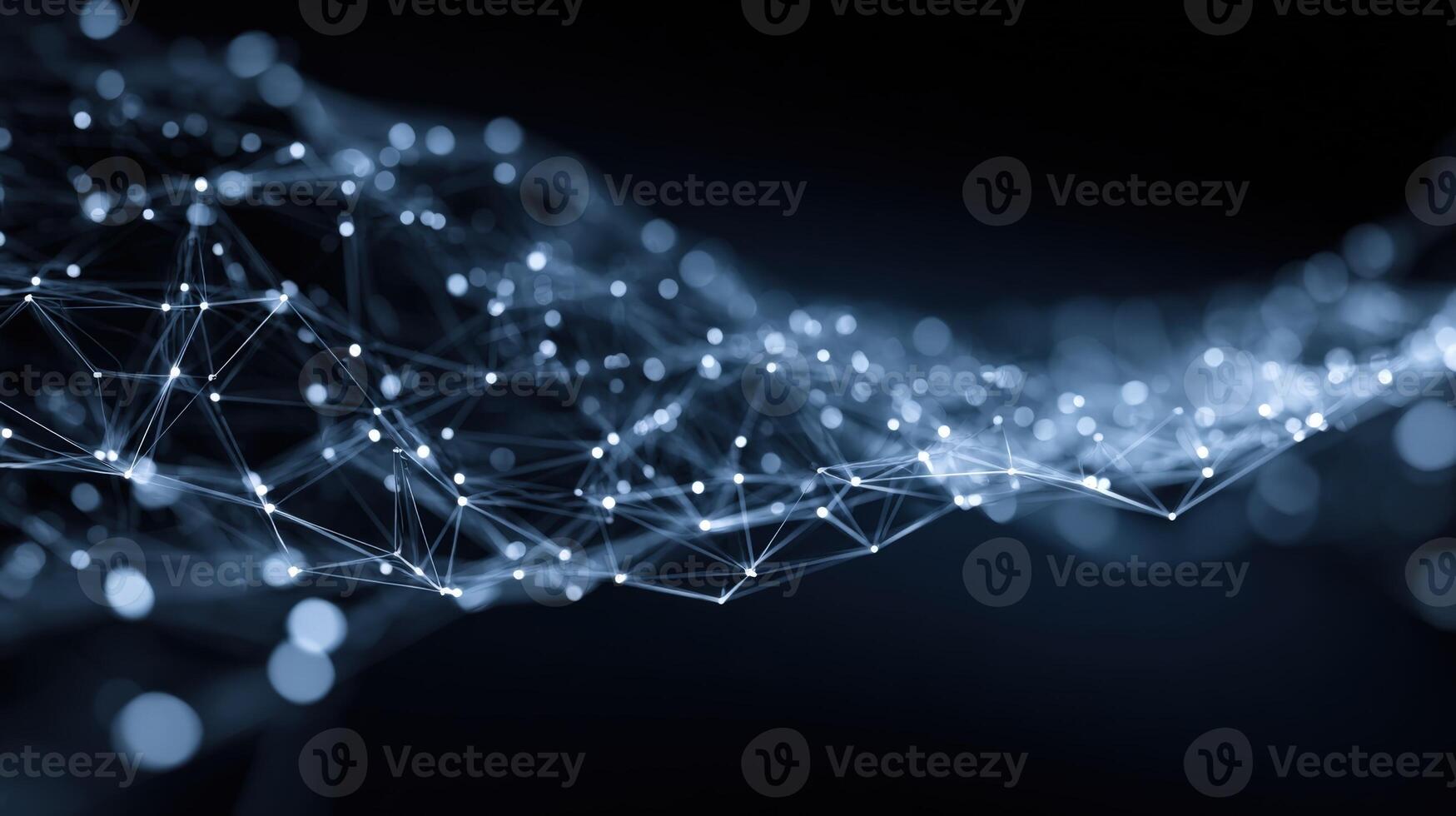 Abstract Network Mesh Connecting Nodes - Data Science, Neural Networks, Blockchain, Technology Background photo