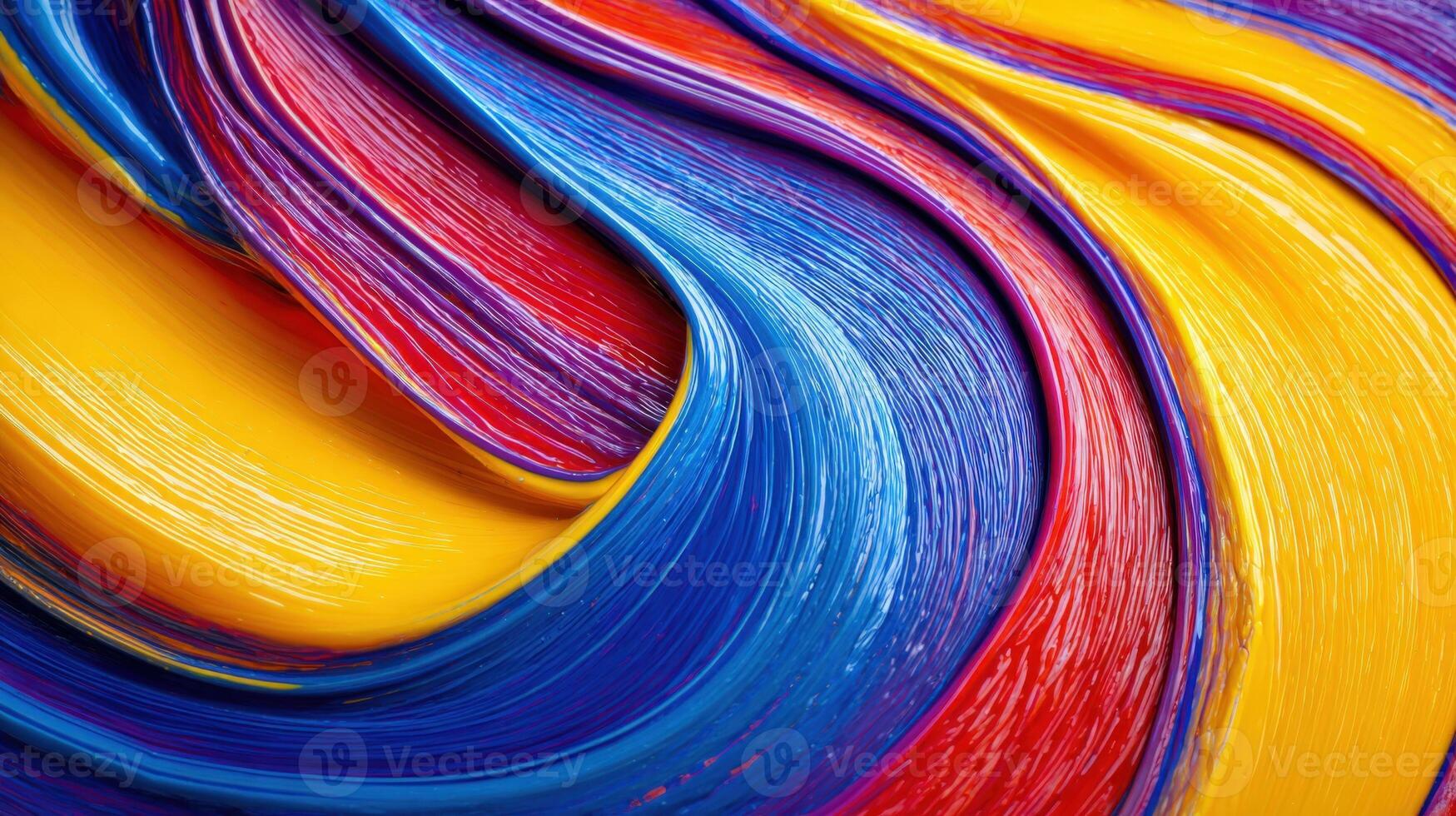 Vibrant Swirls of Color Abstract Artistic Background with Dynamic Flow and Bold Pigments, Ideal for Creative Projects photo