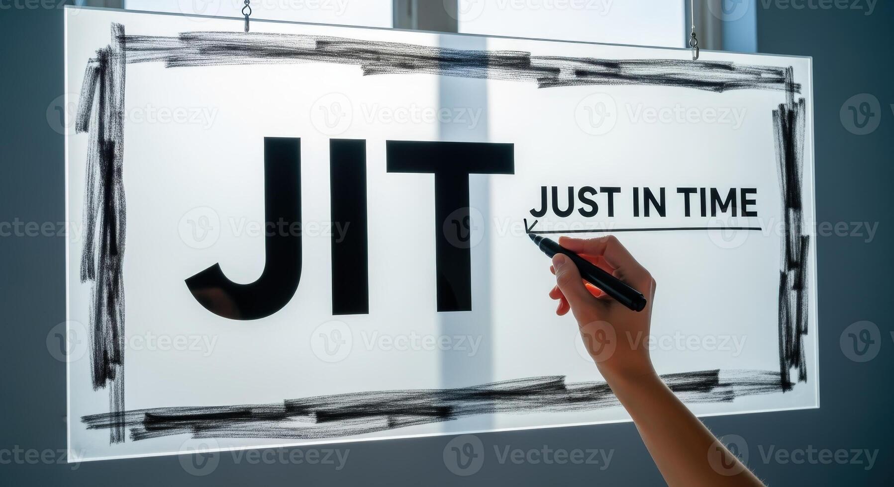 Just In Time Methodology Display Streamlining Production, Optimizing Efficiency, and Reducing Waste in Modern Business photo