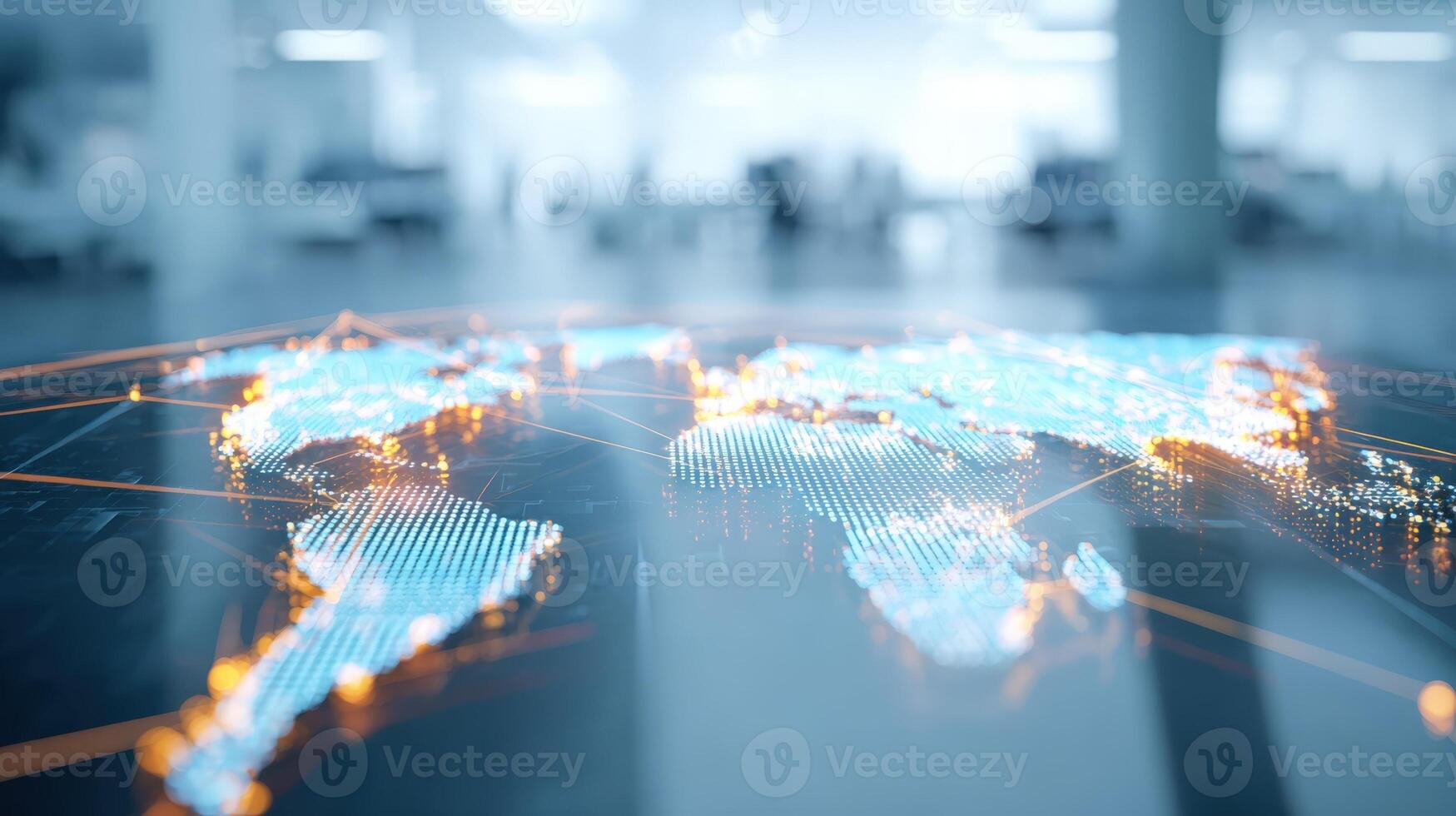 Global Network Visualization Data Connectivity and International Communication in a Modern, Technological World photo