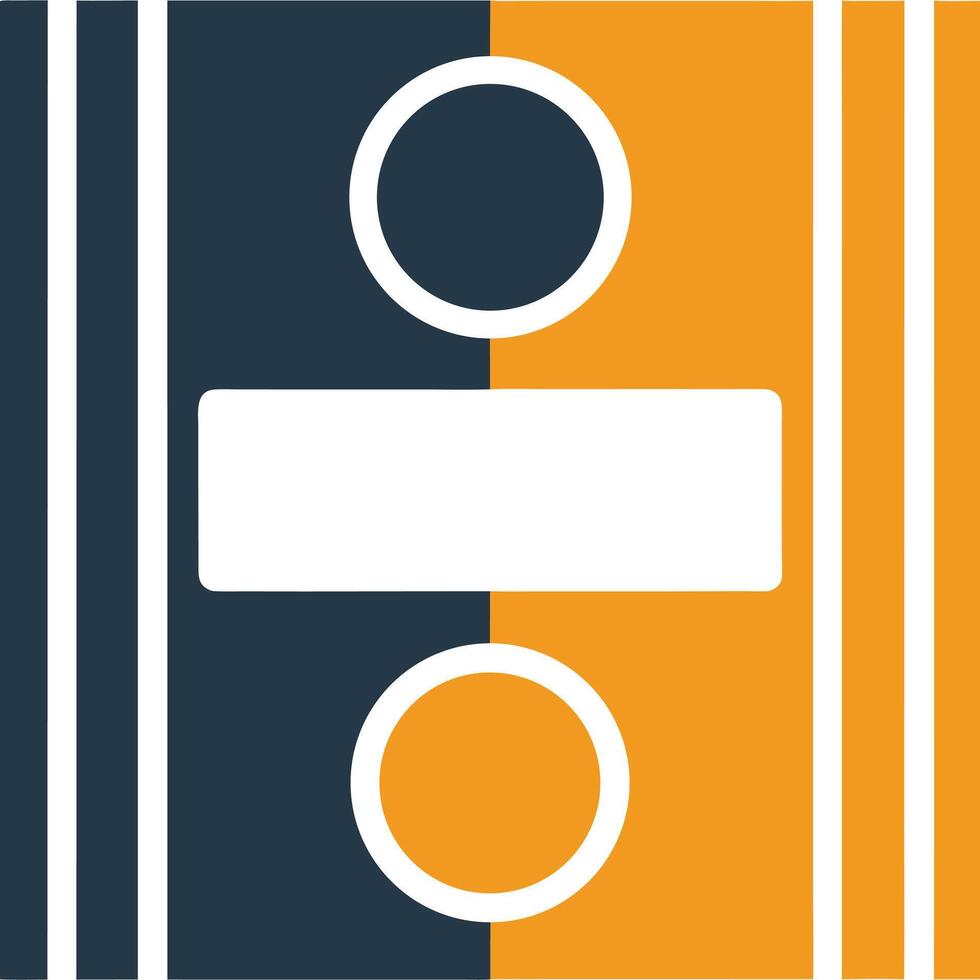 Navy orange and white geometric layout with circles and rectangle abstract vector