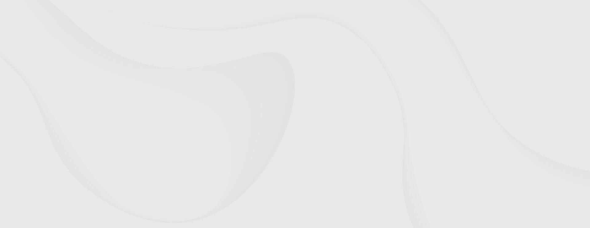 White background soft grey curved lines minimalist abstract design vector