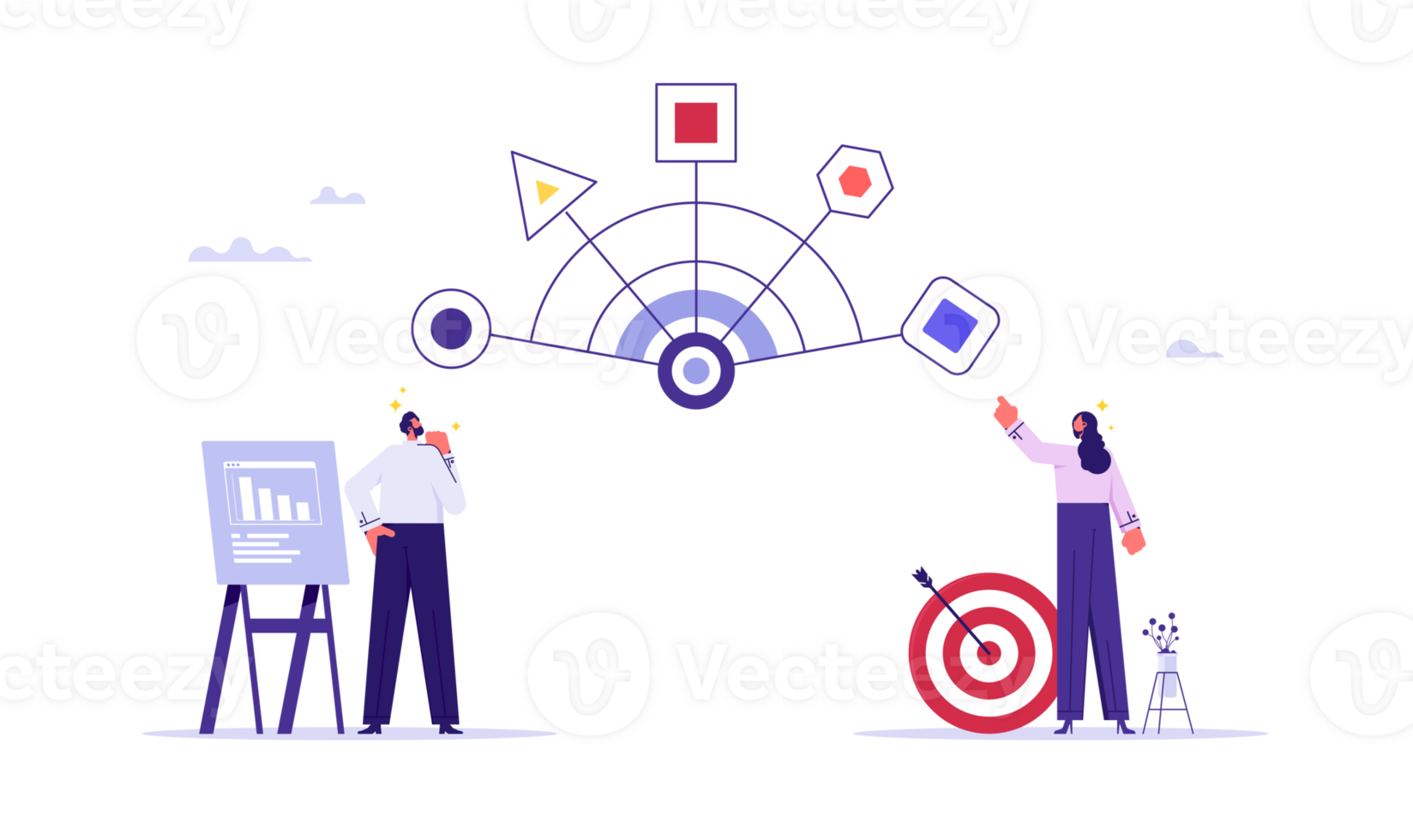 Concept of range of options, choosing between different features, selection of alternatives, business team choose options list to make decision png