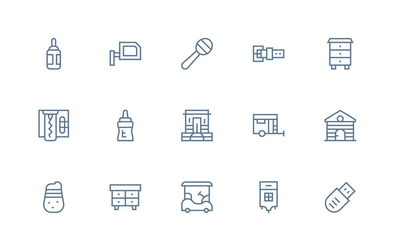 15 Regular Line Vectors for Small Theme Fully Editable Icon Set for Web