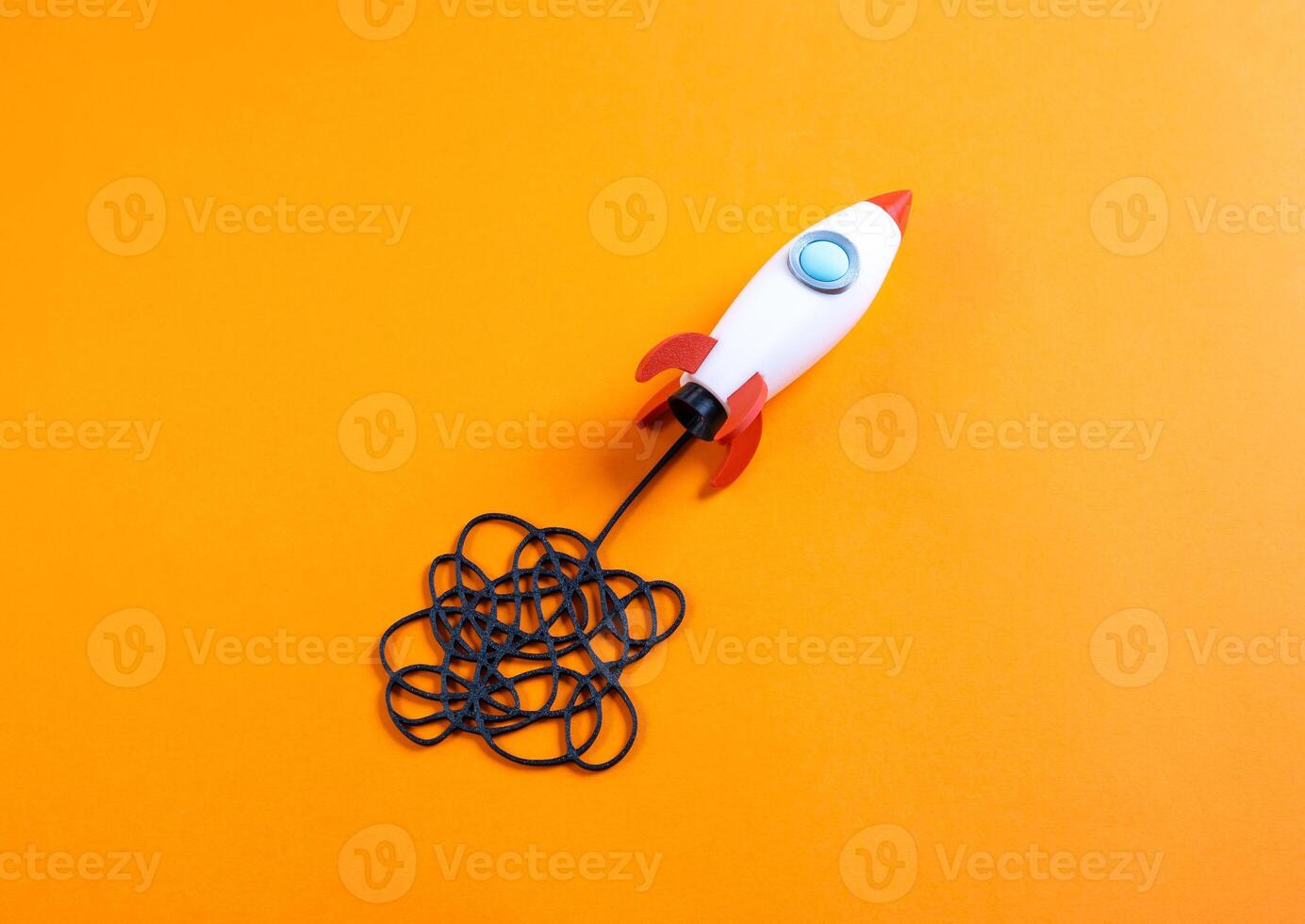 Solve a complex problem with the help of technology. Business breaks out of organizational chaos. Pass challenges and get out of the crisis, digital innovation, AI solutions, resilience strategy. photo