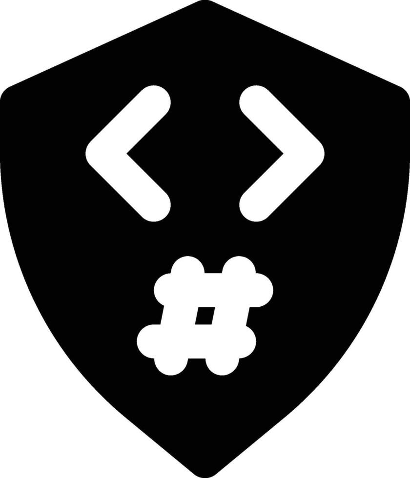 Secure Hash, SHA, Secure Glyph Solid Icon vector