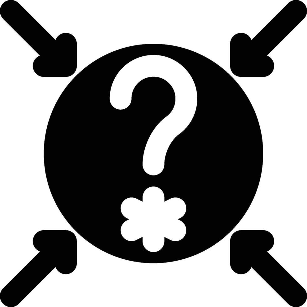 Guessing Entropy, Question, Password Glyph Solid Icon vector