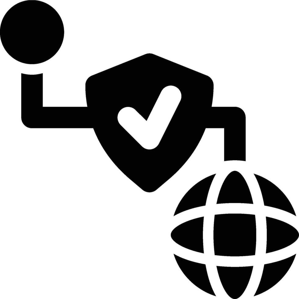 Internet Protocol, Proxy, Protocol Glyph Solid Icon vector