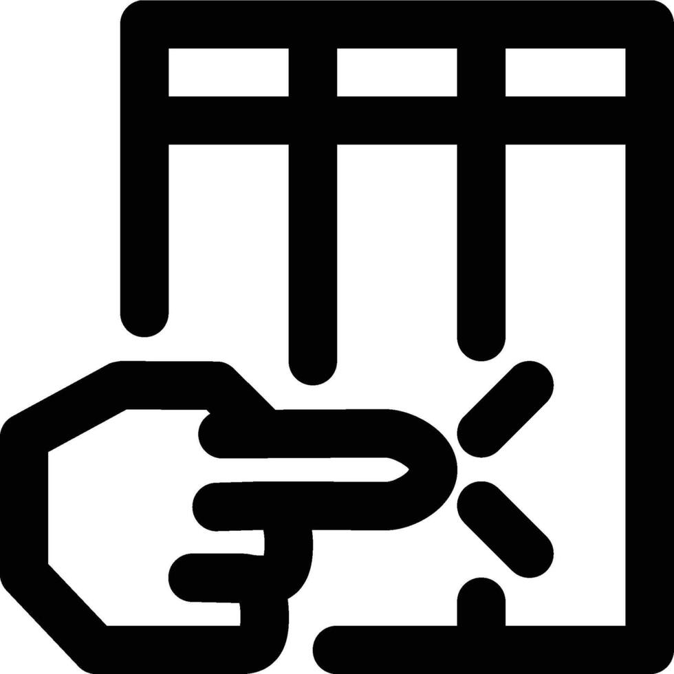 Trigger, Database, Execute Outline Icon vector