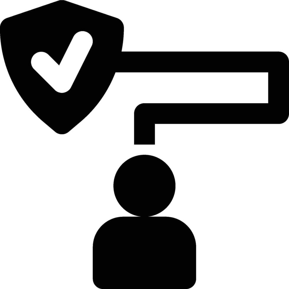 Access Path, Access, Path Glyph Solid Icon vector