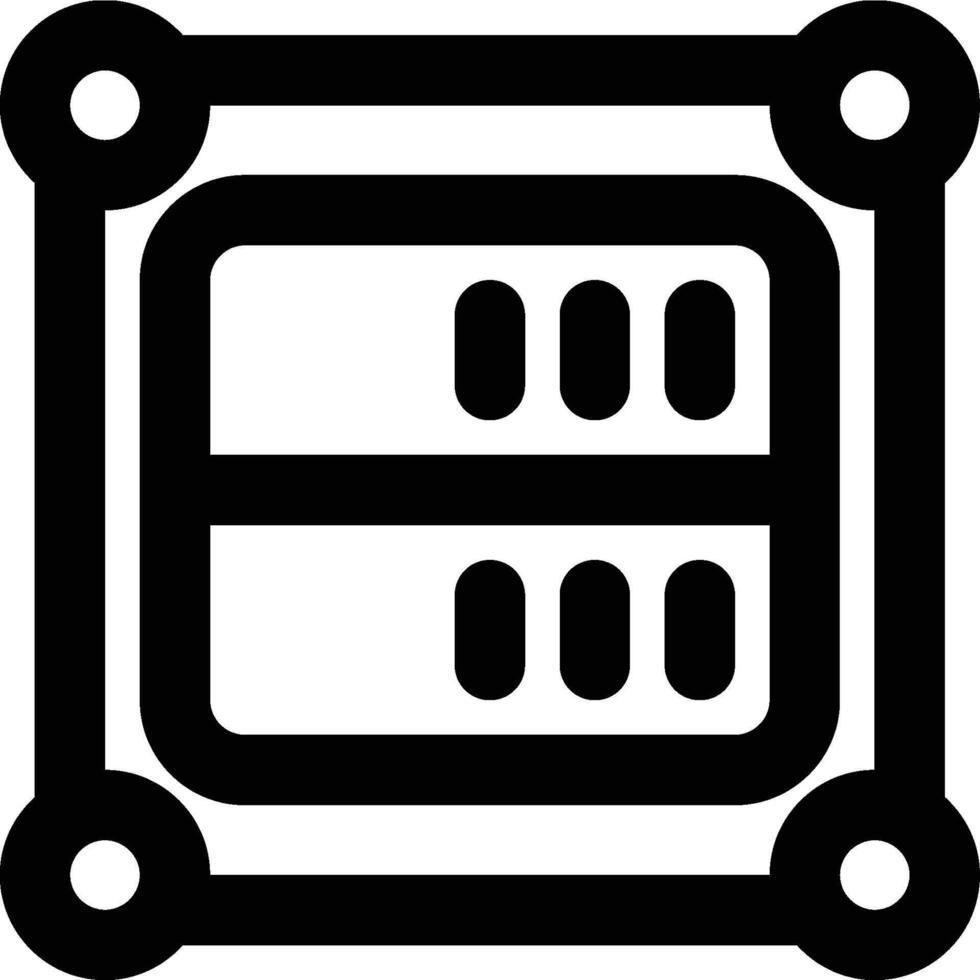 Environment, Database Environment, Isolation Outline Icon vector