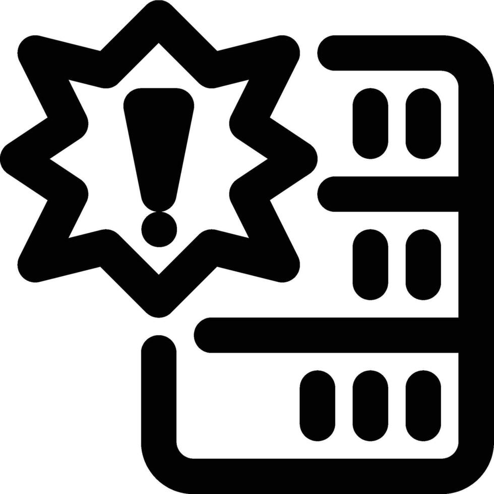 Failure, Error, Trouble Outline Icon vector