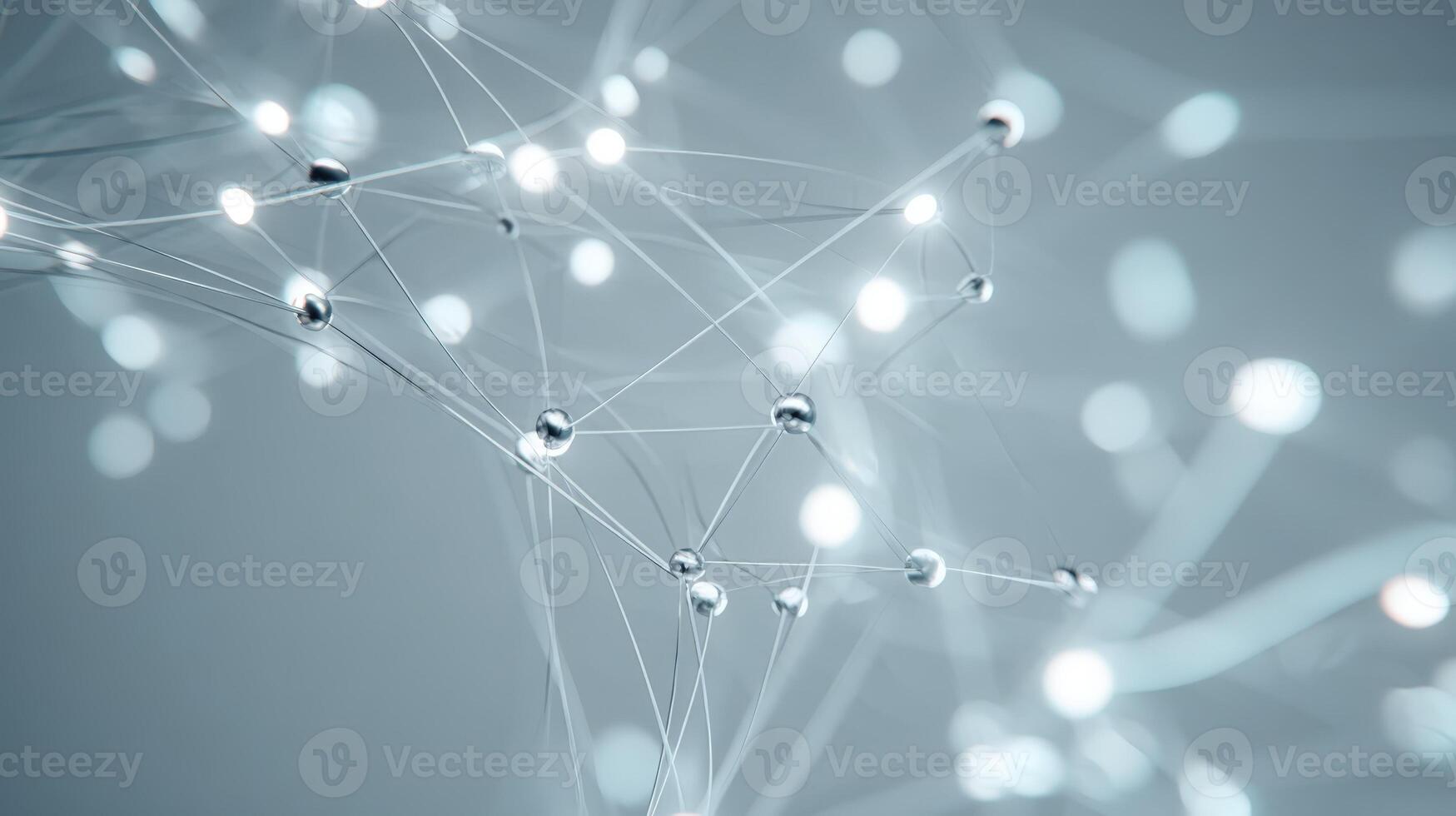 Abstract Network Connection Background with Glowing Nodes, Perfect for Technology, Science, and Data Visualization photo