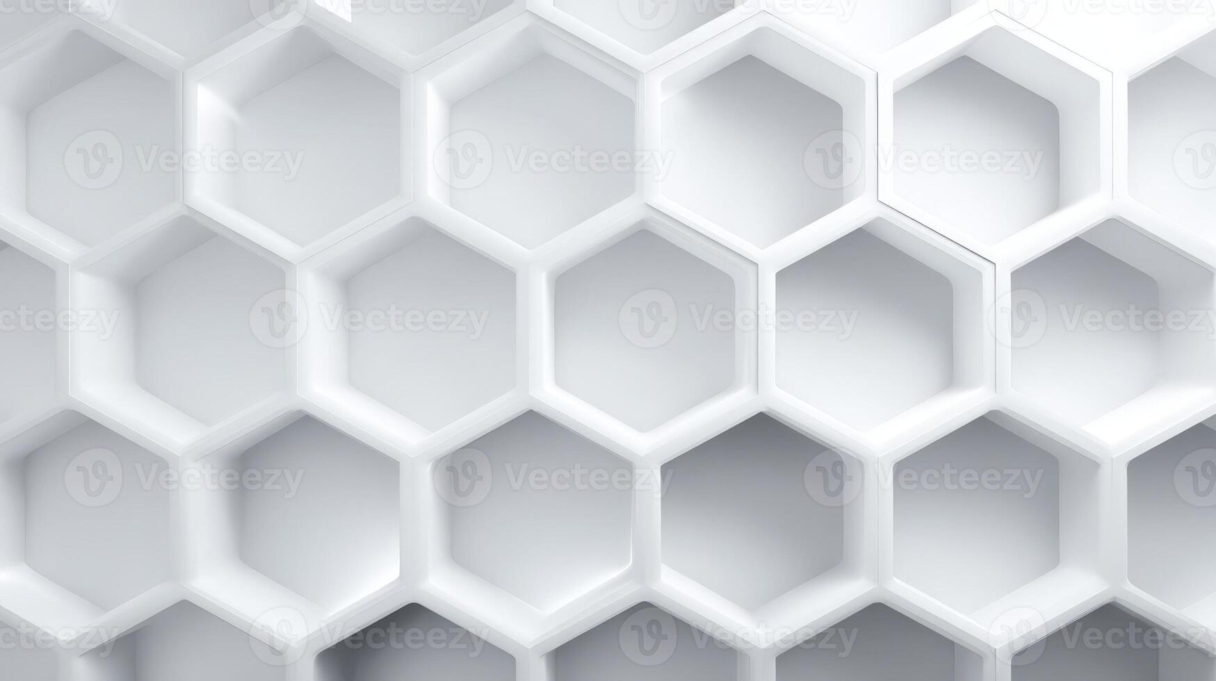 Abstract White Honeycomb Pattern Background Modern Minimalist Design for Creative Projects and Textured Surfaces photo