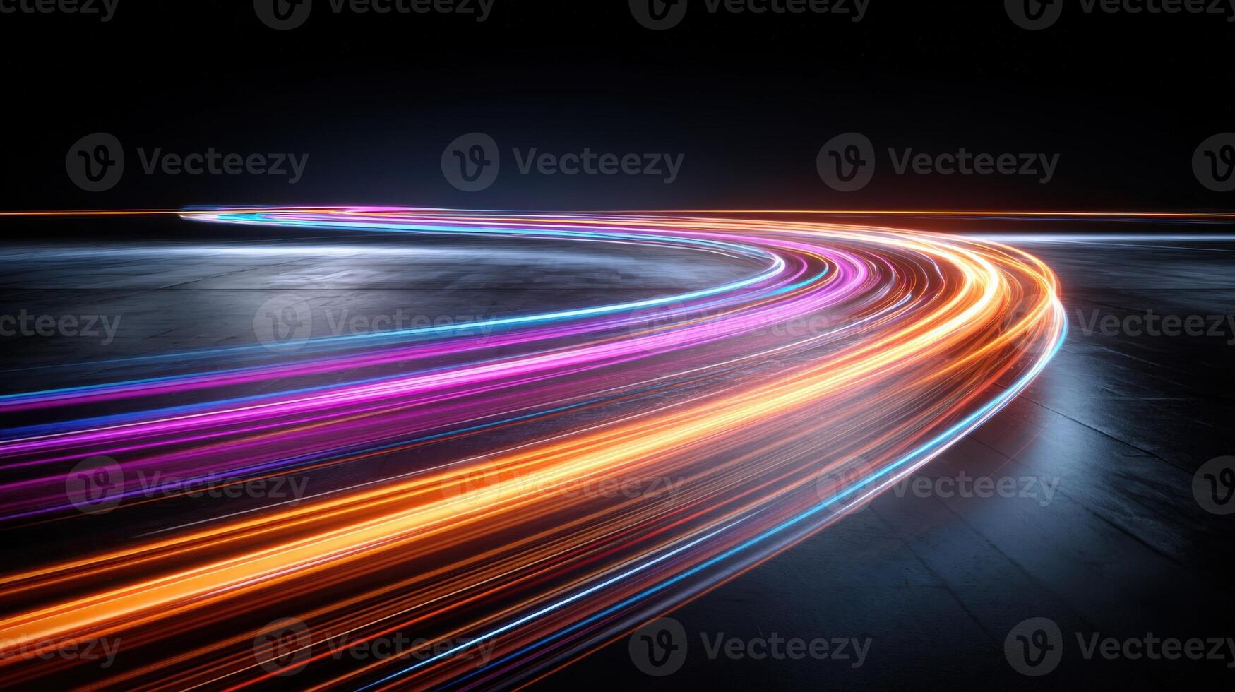 Dynamic Light Streaks Abstract Background Motion Graphics, Technology, and Futuristic Designs for Modern Visuals photo